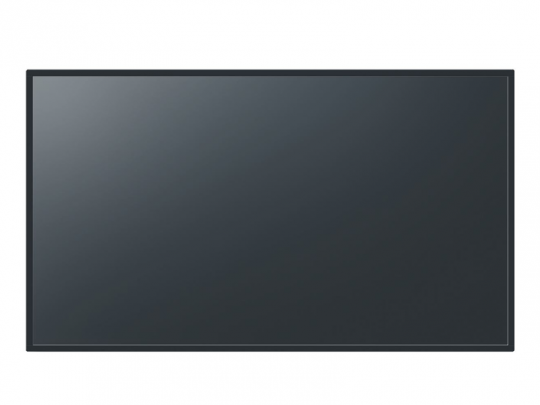 Samsung 55-inch Black Flat-Screen LED TV, turned off with a reflective dark display and slim black frame, positioned against a plain white background.