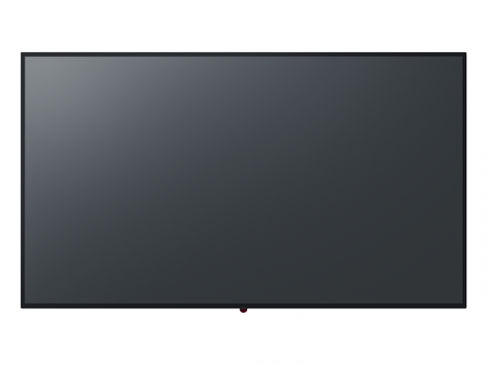 Flat-screen television with a sleek black frame, turned off, displayed against a plain white background. The TV has a modern, minimalist design suitable for home entertainment setups. Suitable alt text for brands like Samsung or LG smart TVs.