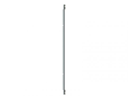Slim vertical metal rod with notches and hooks at both ends, designed for hanging or organizing items; product shown against a plain white background.