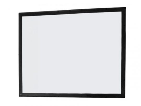 Celexon Mobil Expert Folding Frame Screen (cloth) front projection screen with a white display area, black border, and sturdy folding frame—ideal for clear presentations at home or in the office.