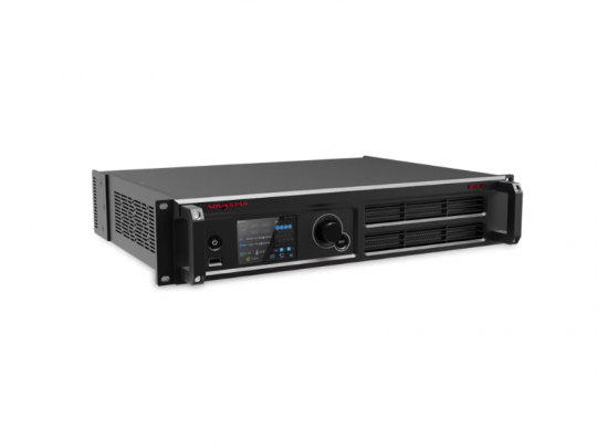 Import placeholder for 83505, a black rack-mountable server unit featuring ventilation grills, a display screen, control knob, buttons, and front panel ports for efficient data center management.