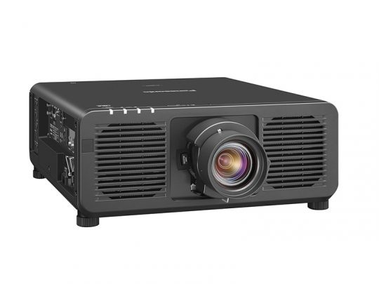 ViewSonic PX701-4K black projector with vented sides and a large central lens, displayed on a white background. The rectangular device features modern styling and is designed for high-resolution home theater projection.