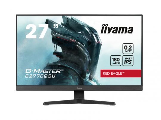 Das Bild zeigt einen Bildschirm. iiyama G2770QSU-B6 - Produktbild. 