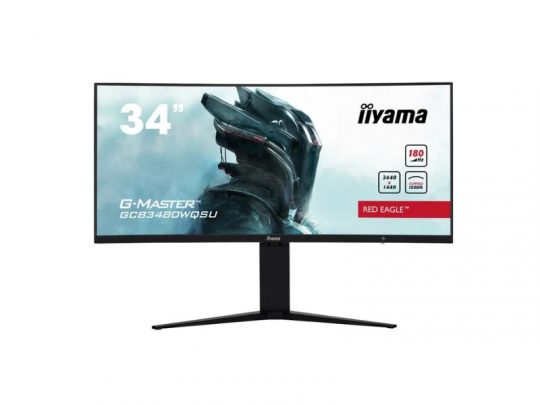 Das Bild zeigt einen Bildschirm. iiyama GCB3480WQSU-B1 - Produktbild. 