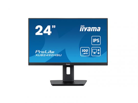 Das Bild zeigt einen Bildschirm. iiyama XUB2492HSU-B6 - Produktbild. 