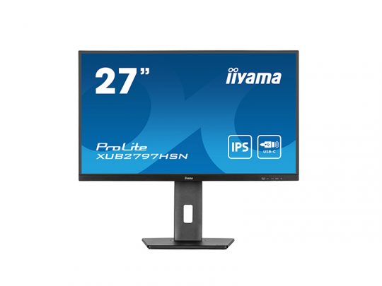 Das Bild zeigt einen Bildschirm. iiyama XUB2797HSN-B2 - Produktbild. 